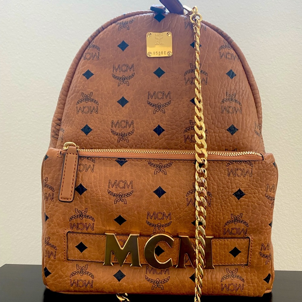 MCM Medium Backpack with detachable wristlet
